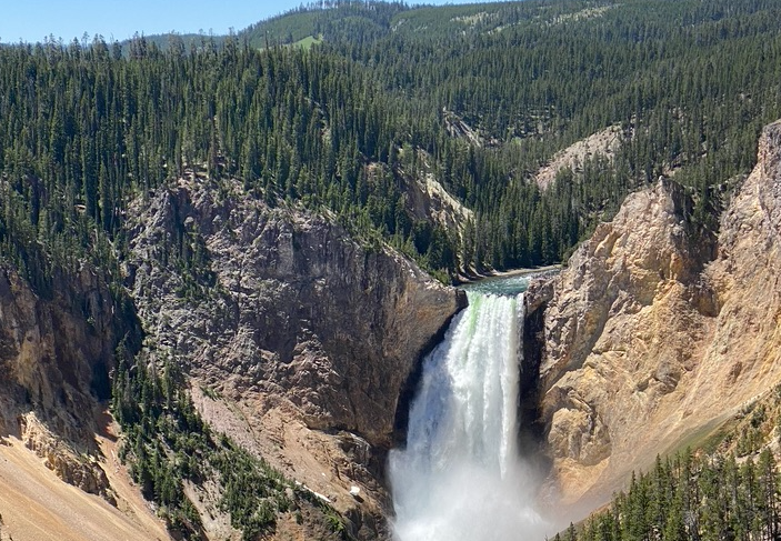 Some falls at Yellowstone National Park
