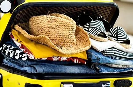 overpacking a suitcase