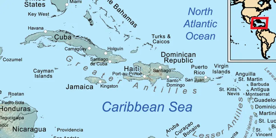 the carribean area sea